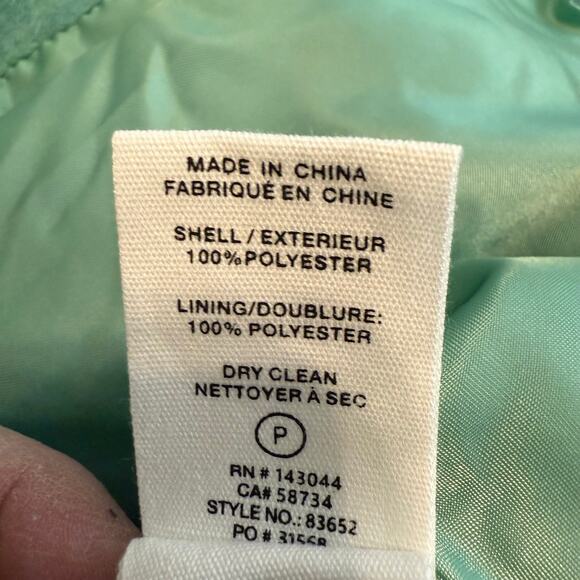 Avec Les Filles Women's Fuzzy Teal Green Peacoat Size‎ S NEW - Picture 4 of 8